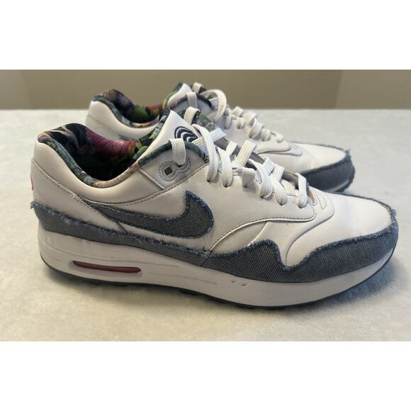 Nike Air Max 1 Men’s Size 10 NRG TXT No Denim Allowed CI6876-100 RARE No Insoles - Picture 1 of 10